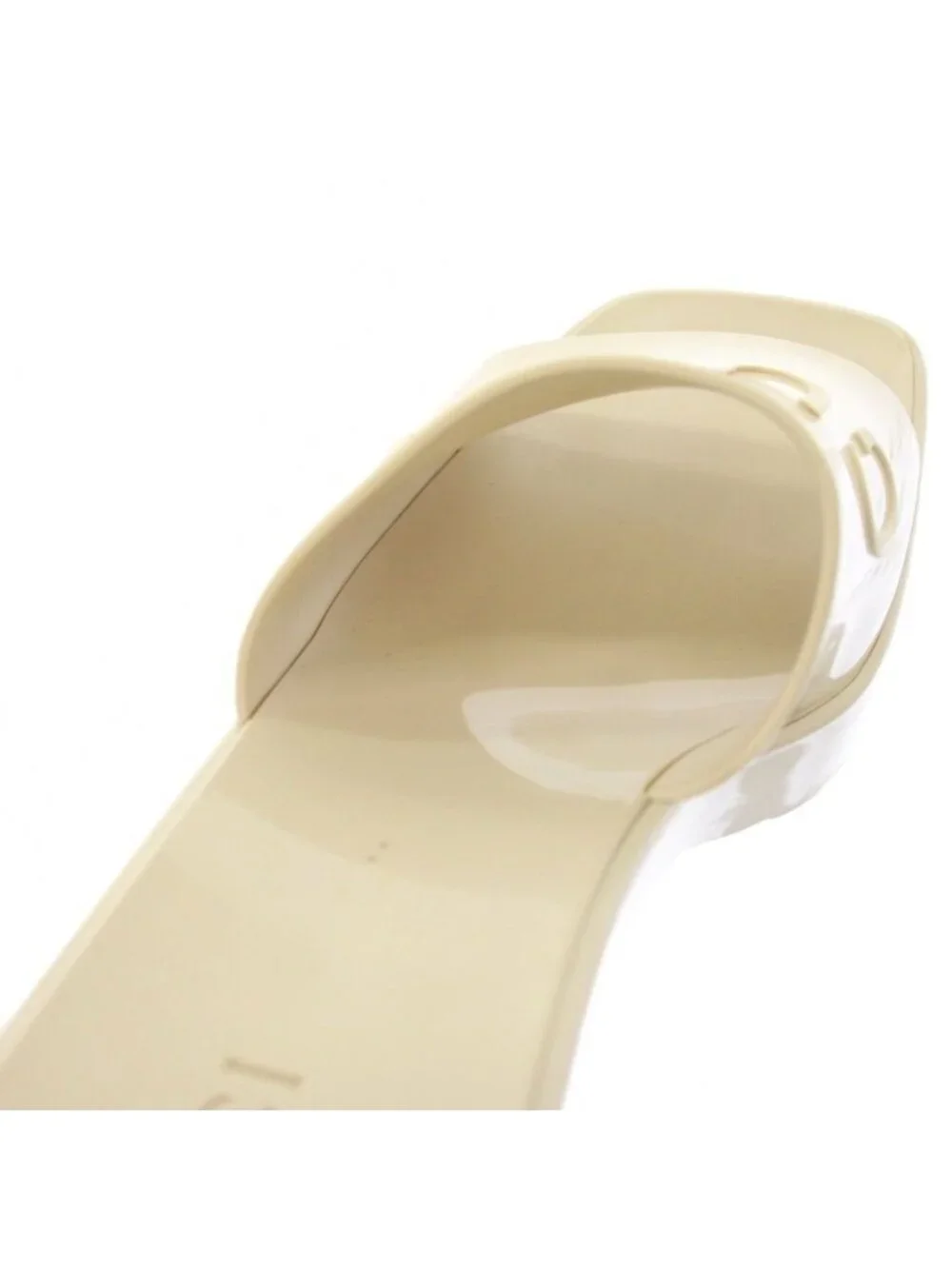 Gucci Rubber Slidesandals Square Heel